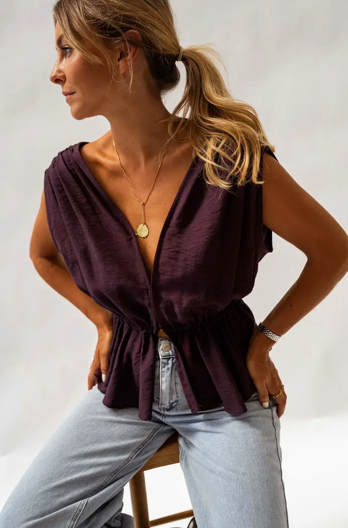 Purple Nola Top