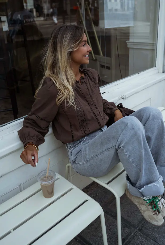 Chocolate Grain Blouse
