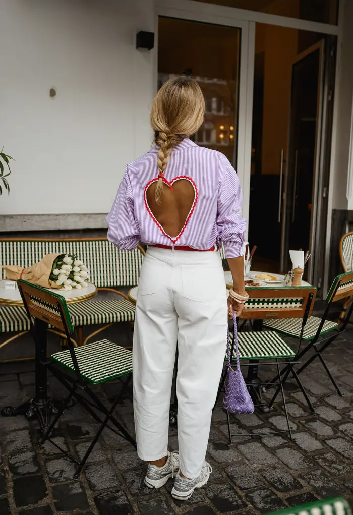 Lilac Striped Julie Shirt