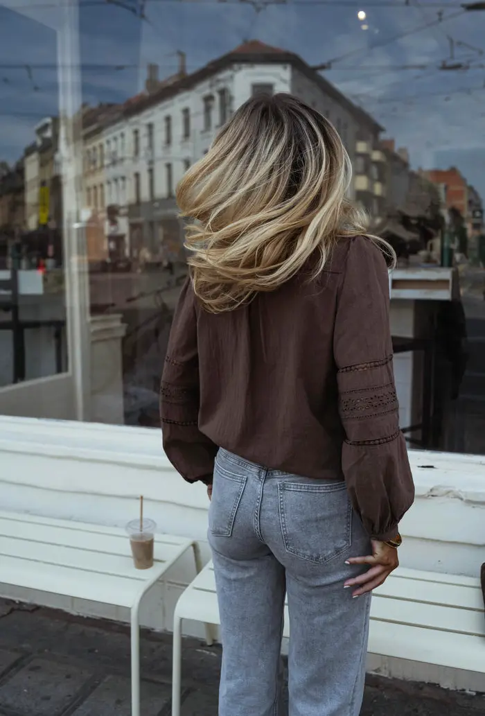 Chocolate Grain Blouse