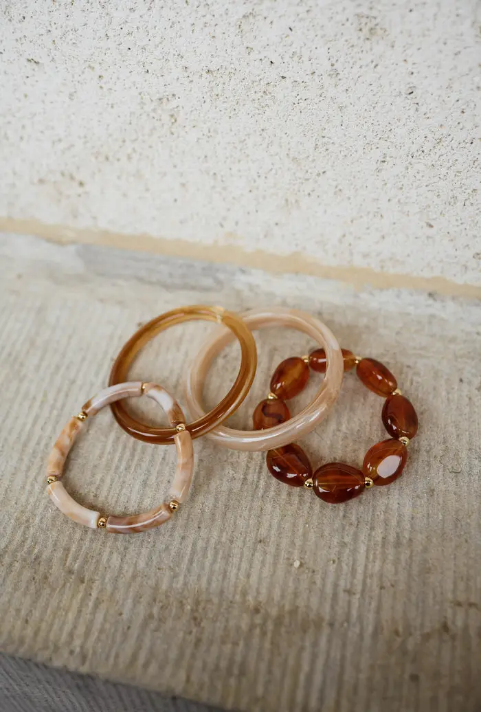 Beige and Brown Kaly Bracelet