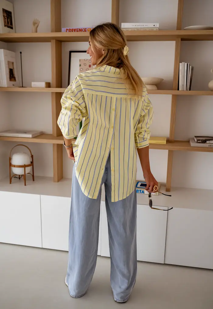 Yellow Striped Happy Shirt