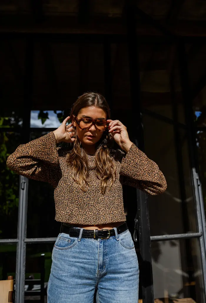 Leopard Analy Blouse