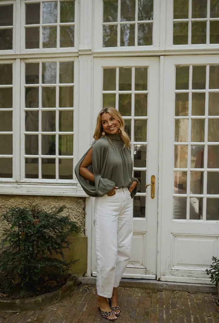 Khaki Belly Blouse