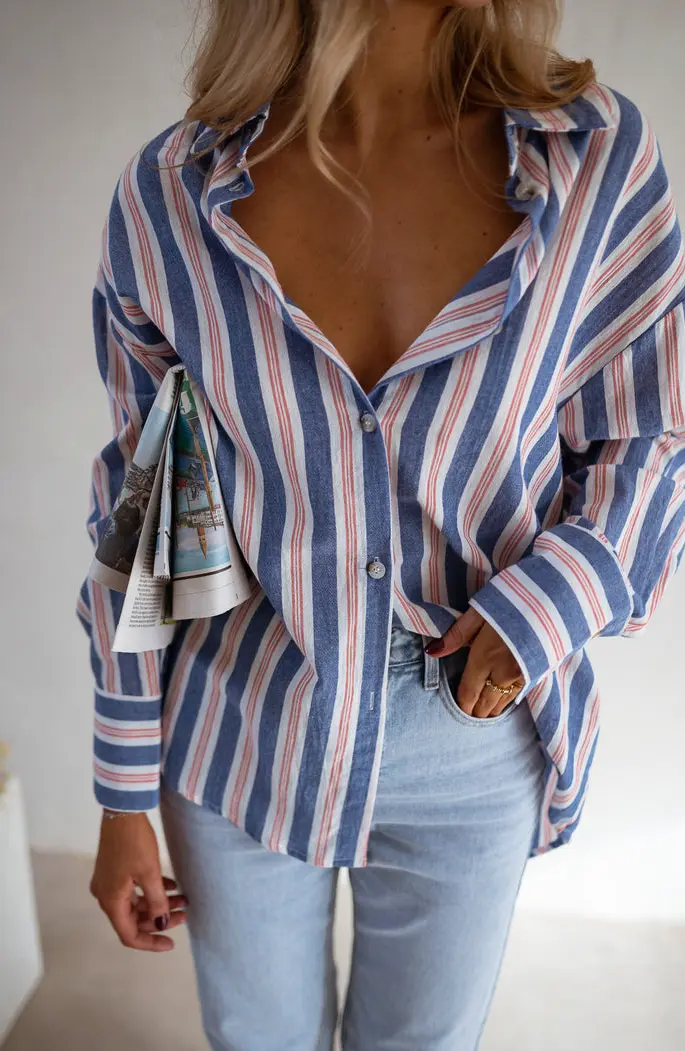 Blue Striped Sally Shirt