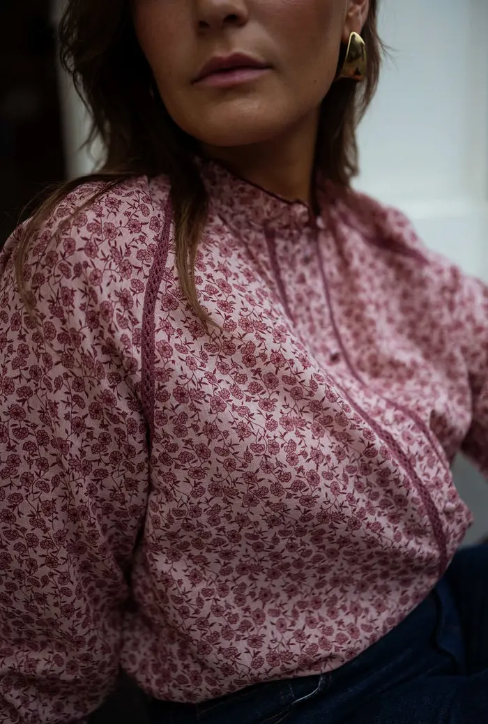 Pink Patterned Natacha Shirt