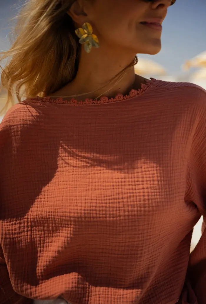 Terracotta Babs Blouse