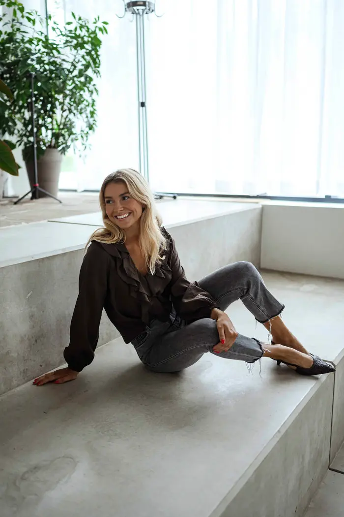 Chocolate Roxane Blouse
