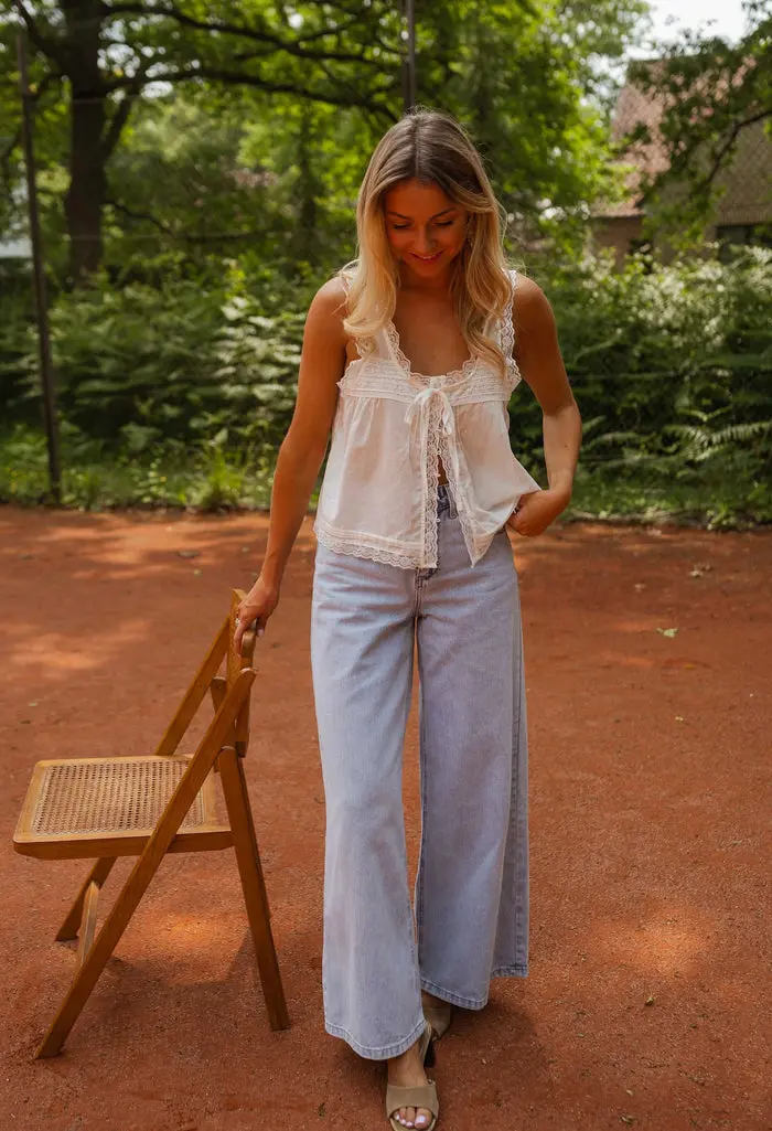 White Victoria Lace Top