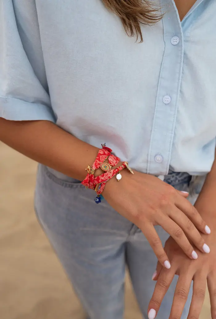 Red and Golden Louny Bracelet