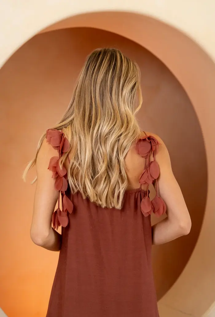 Brick Tania Dress