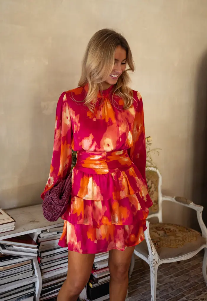 Pink and Orange Manae Dress