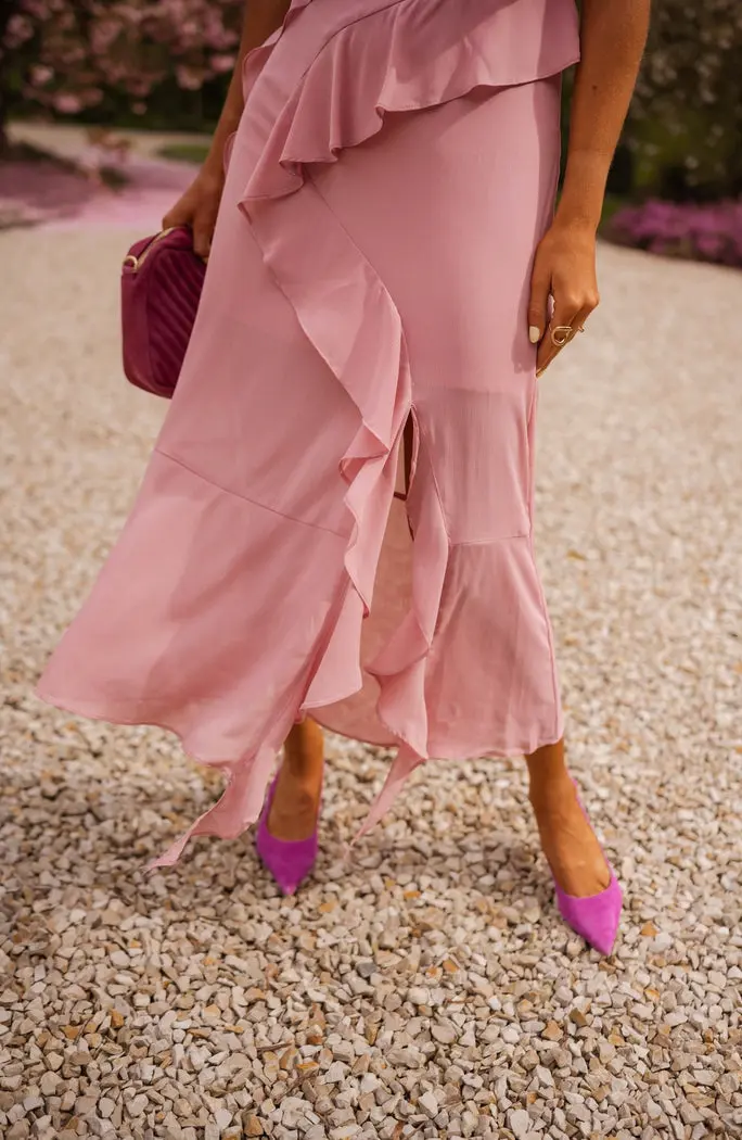 Dusty Pink Romane Dress