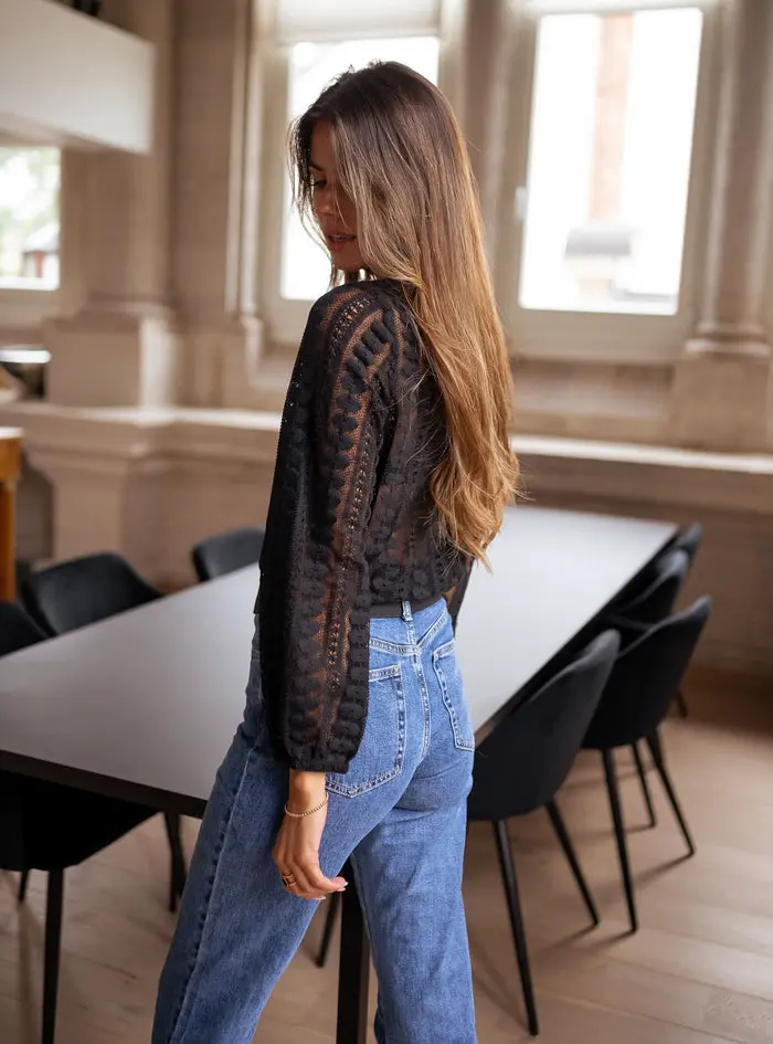 Black Laslo Blouse