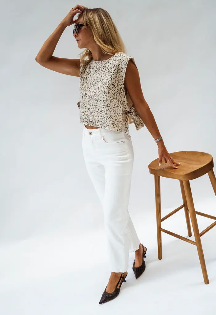 Leopard Alena Top