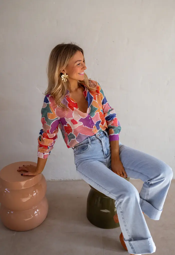 Patterned Hadri Shirt