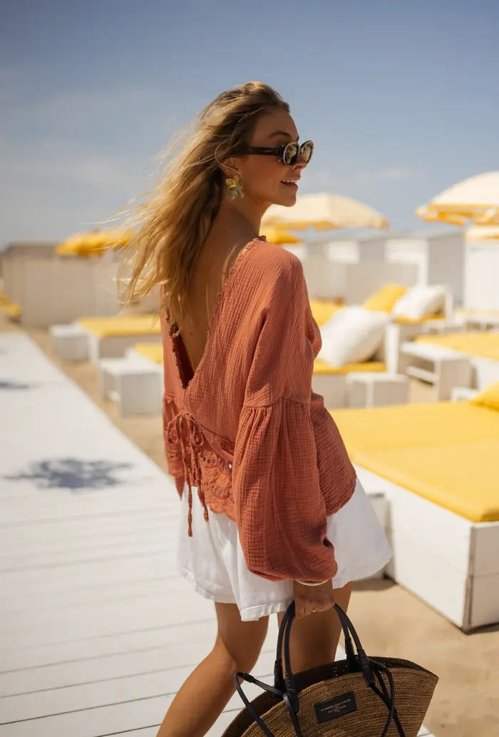 Terracotta Babs Blouse
