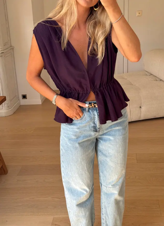Purple Nola Top