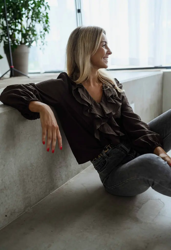 Chocolate Roxane Blouse