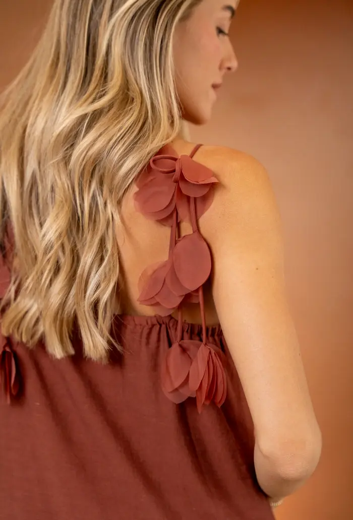 Brick Tania Dress