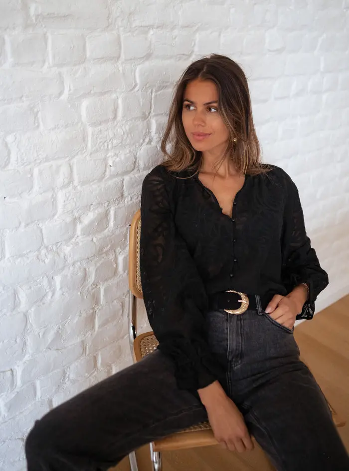Black Salima Blouse