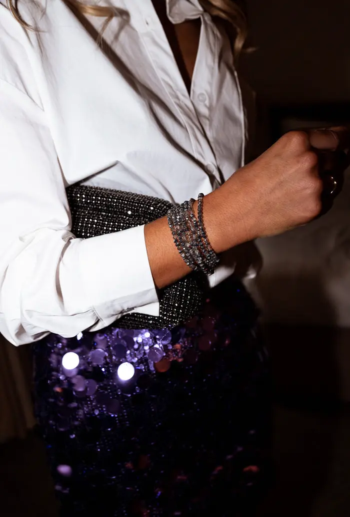 Shiny Grey Henno Bracelet
