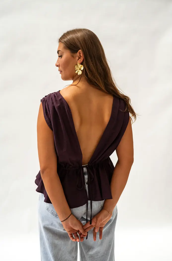 Purple Nola Top