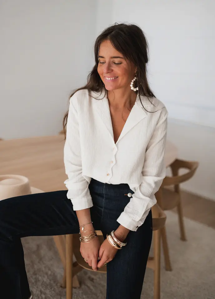 White Lutece Blouse