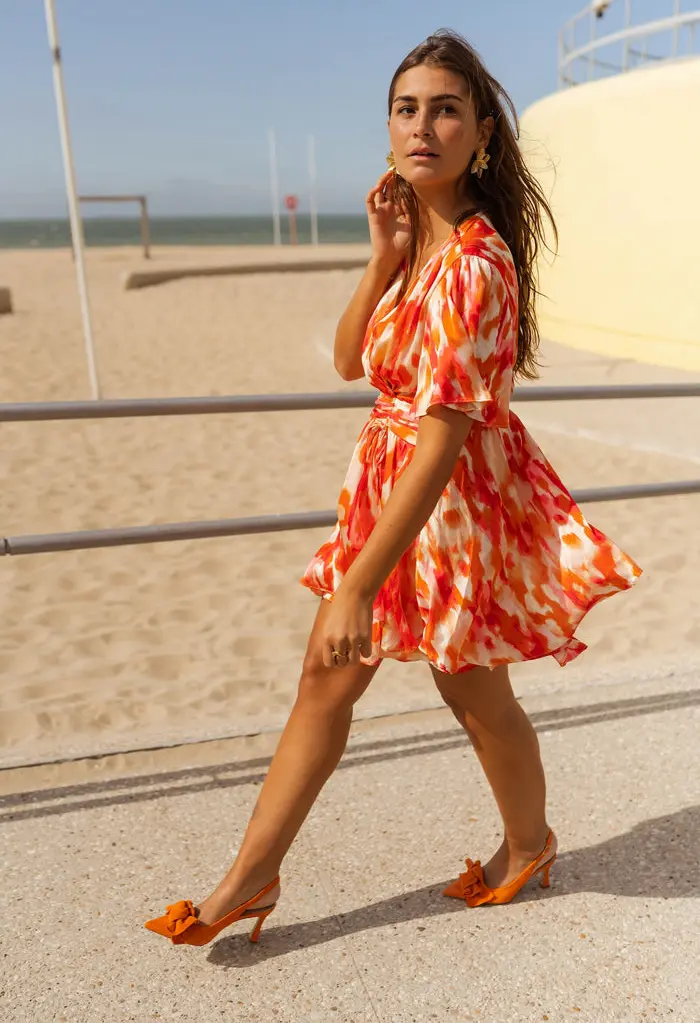 Pink and Orange Ophelie Dress
