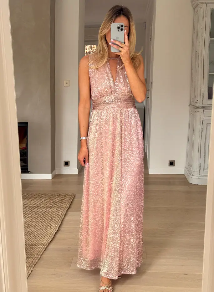 Pink and Gold Cloe Dress
