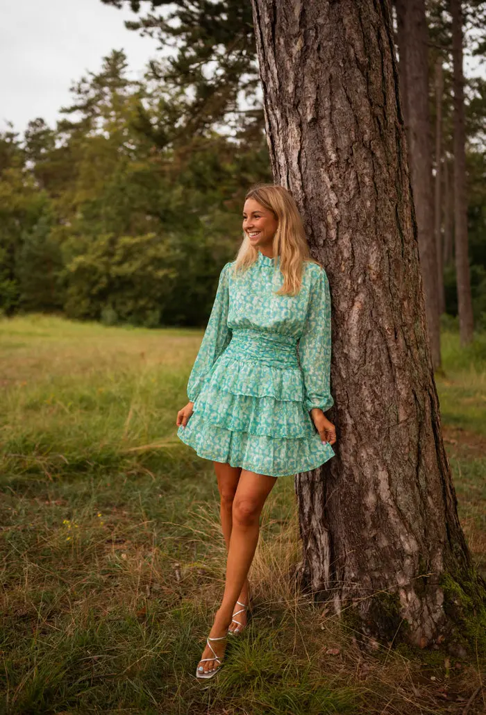 Blue and Green Manae Dress