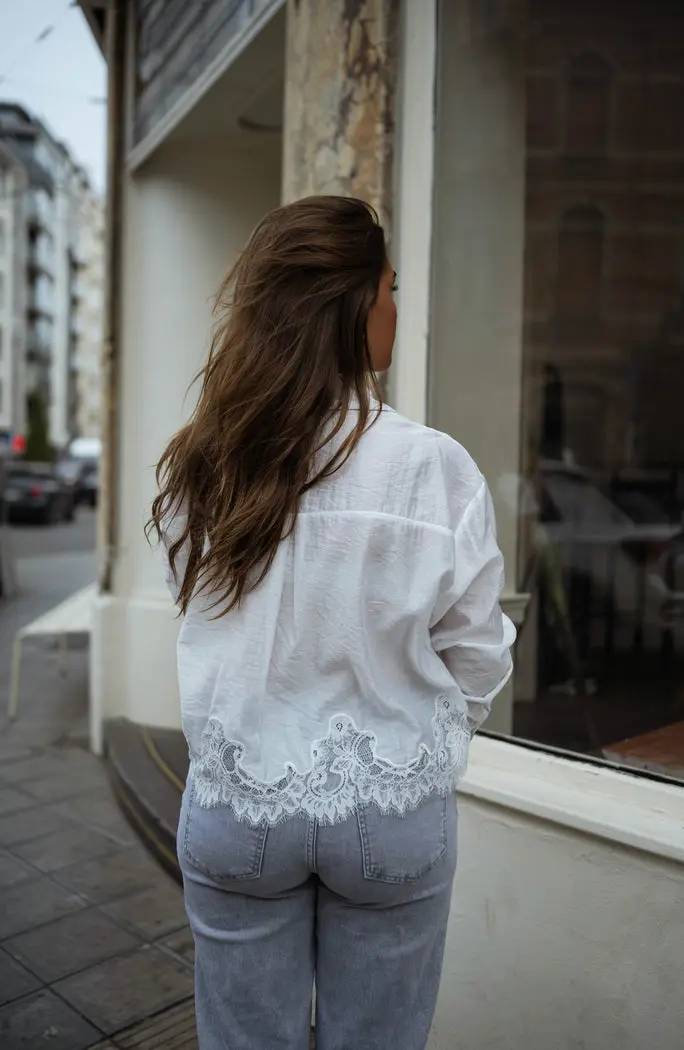 Ecru Ivan Lace Shirt