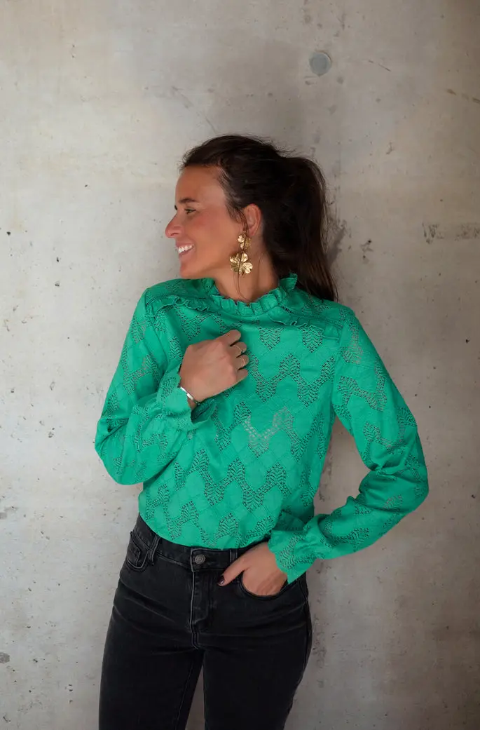 Green Walker Blouse