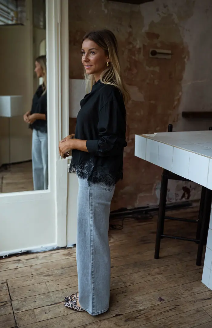 Black Ivan Lace Shirt