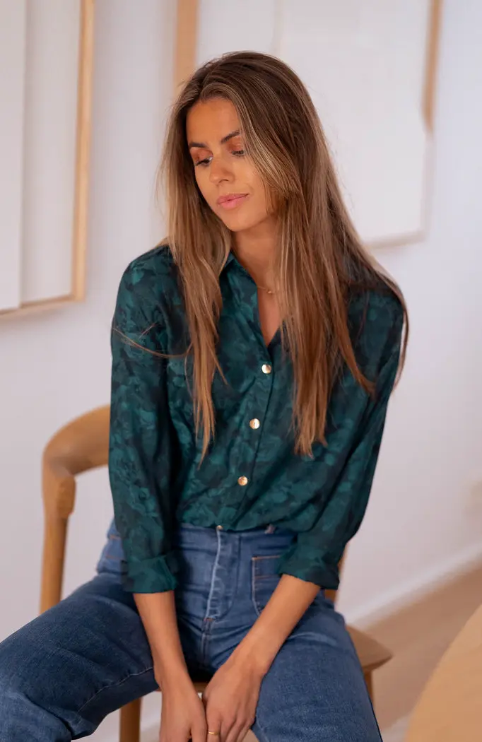 Green and Blue Paula Shirt