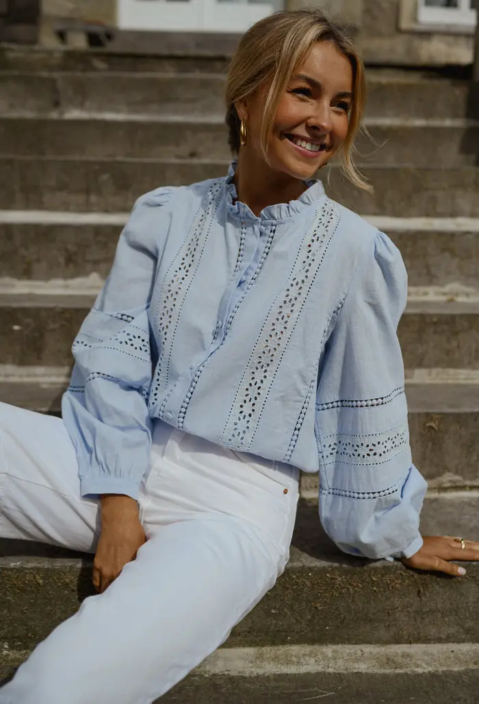 Blue Grain Blouse