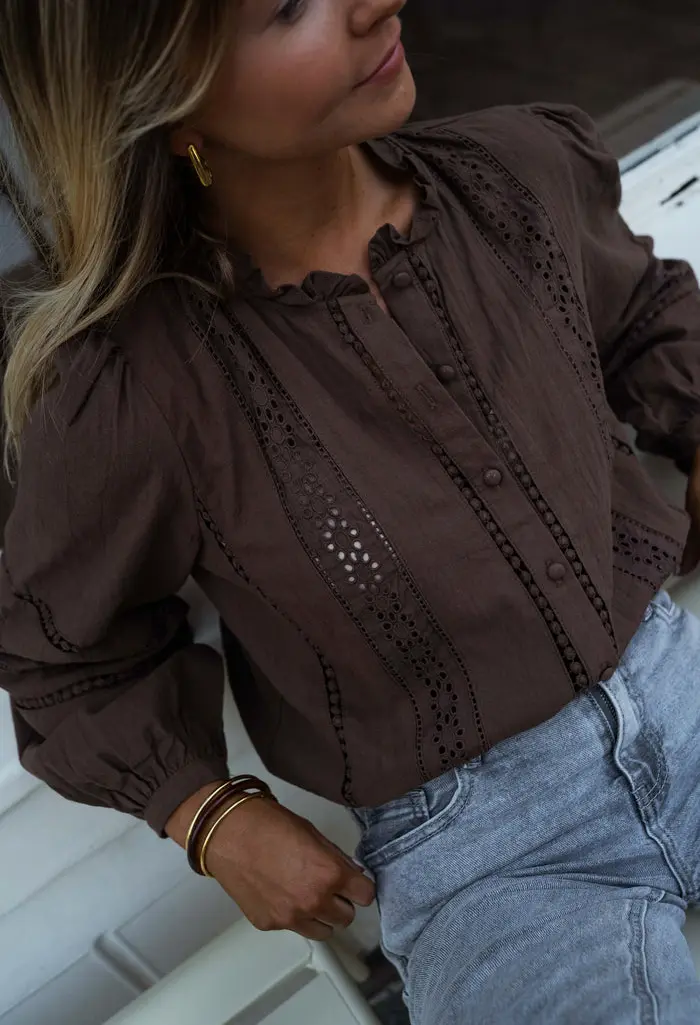 Chocolate Grain Blouse