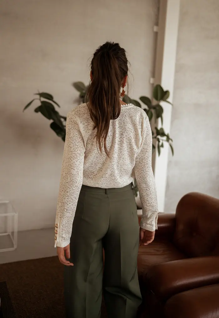 Ecru Balo Blouse