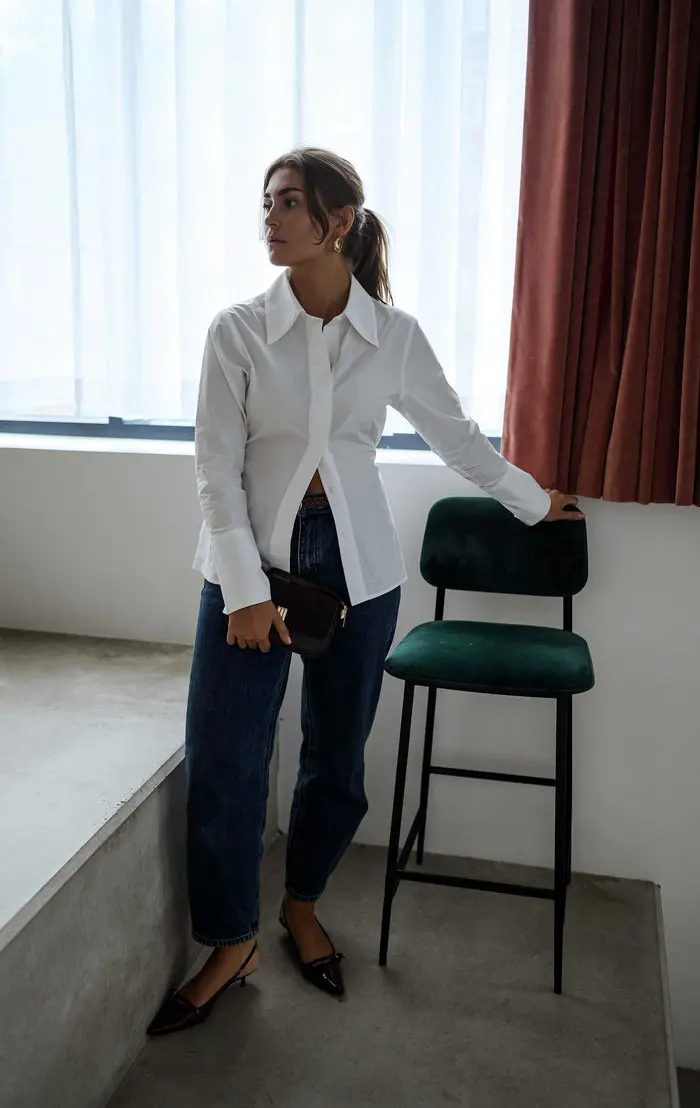 White Evolene Shirt