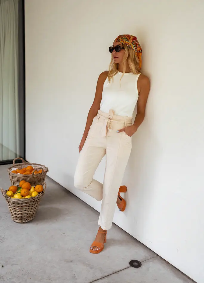 White Carly Top