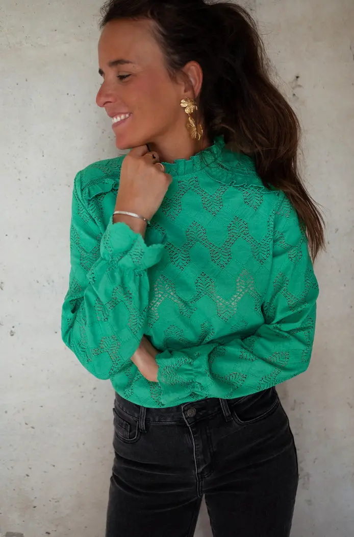 Green Walker Blouse