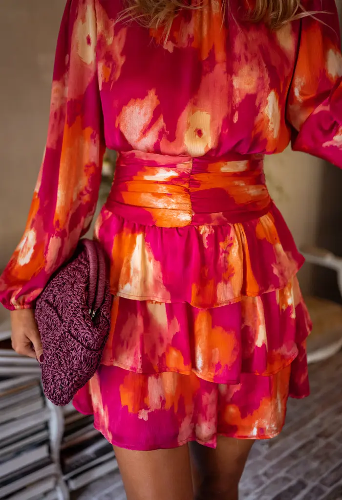 Pink and Orange Manae Dress