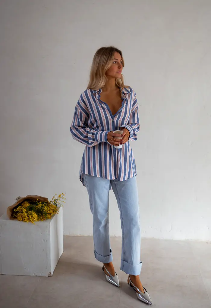 Blue Striped Sally Shirt