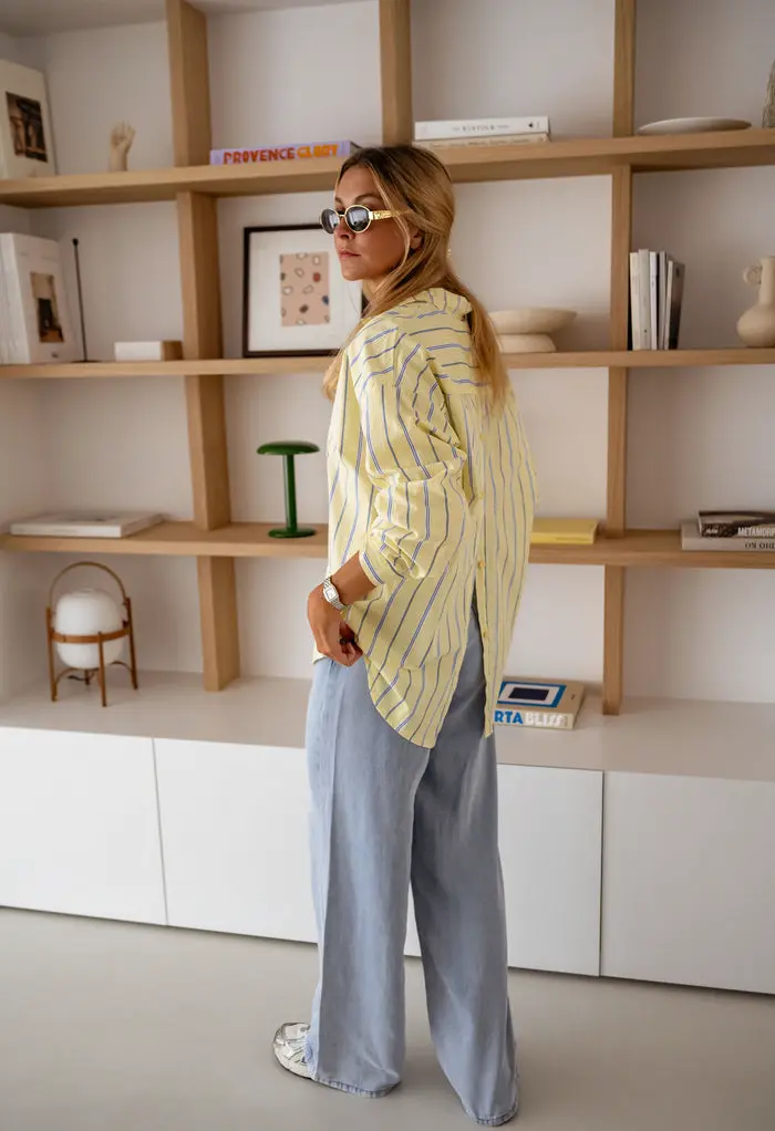 Yellow Striped Happy Shirt