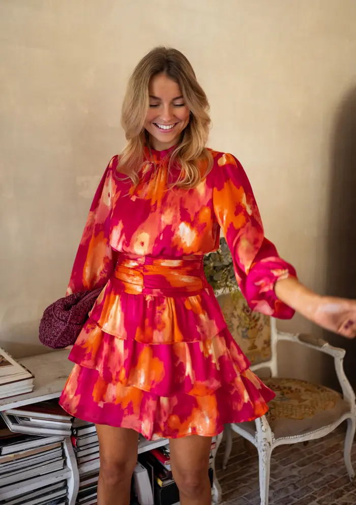 Pink and Orange Manae Dress