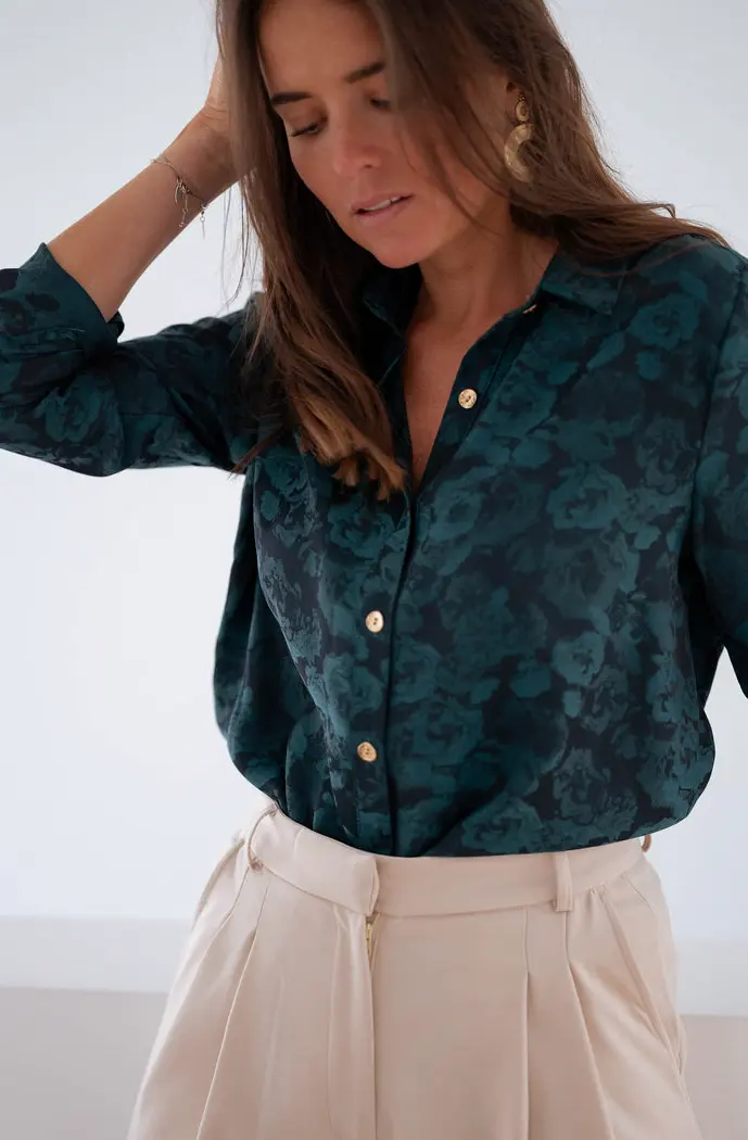 Green and Blue Paula Shirt