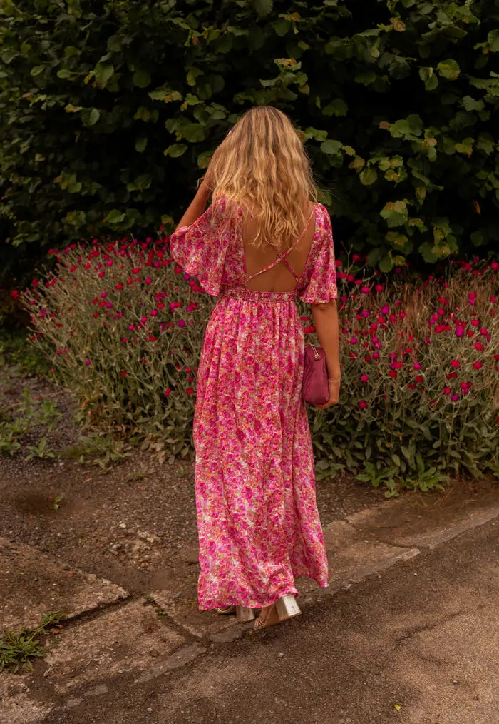 Floral Pink Daphne Dress