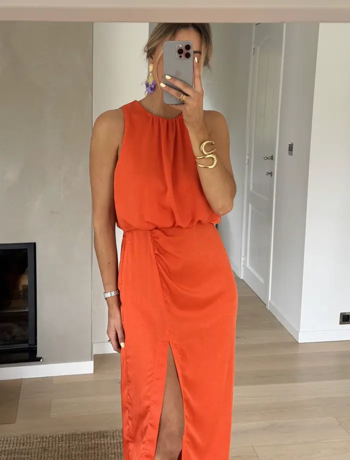 Orange Tory Dress