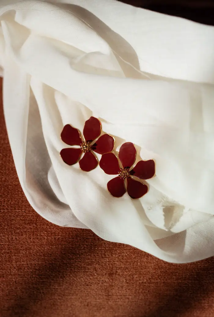 Burgundy Myrla Earrings