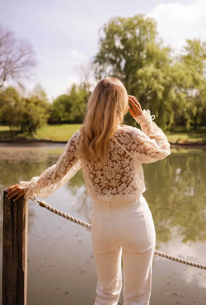 Ecru Dalia Blouse